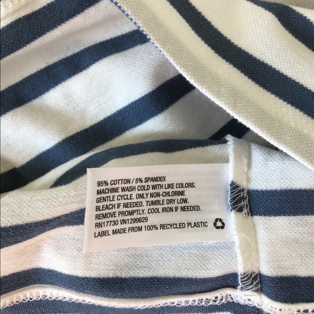 Polo striped boxy fit crop tee shirt - Picture 5 of 5